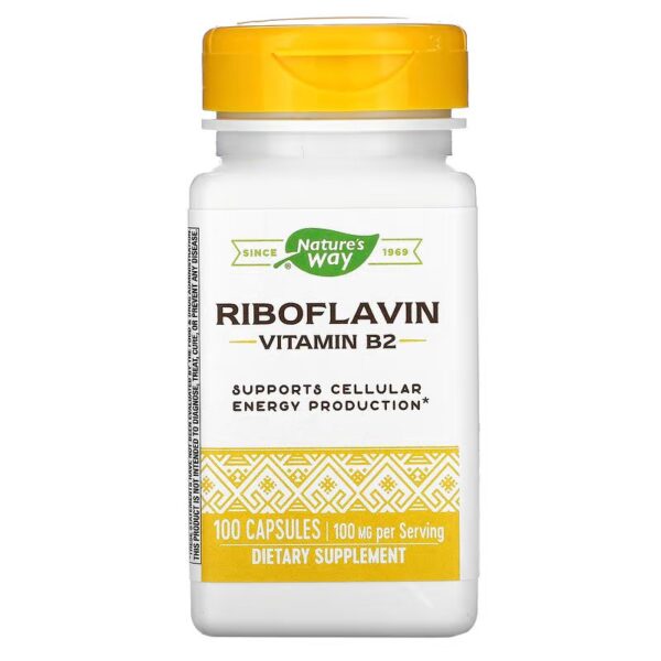ريبوفلافين فيتامين ب2 - 100 كبسولة
