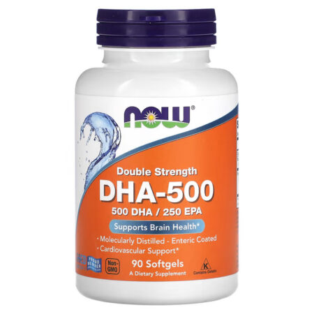 DHA-500 - قوة مضاعفة - 90 كبسولة هلامية من NOW Foods